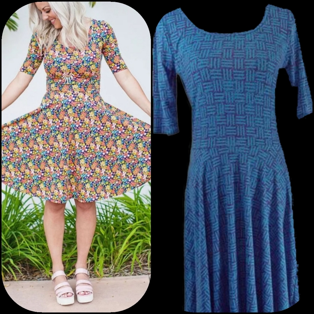 👗LulaRoe👗 "Nicole" Basketweave Dress👗